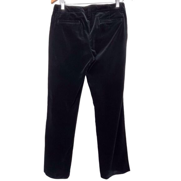 RALPH LAUREN Black Velvet Straight-Leg Pants Size 6 Dressy Evening Party - Picture 6 of 12